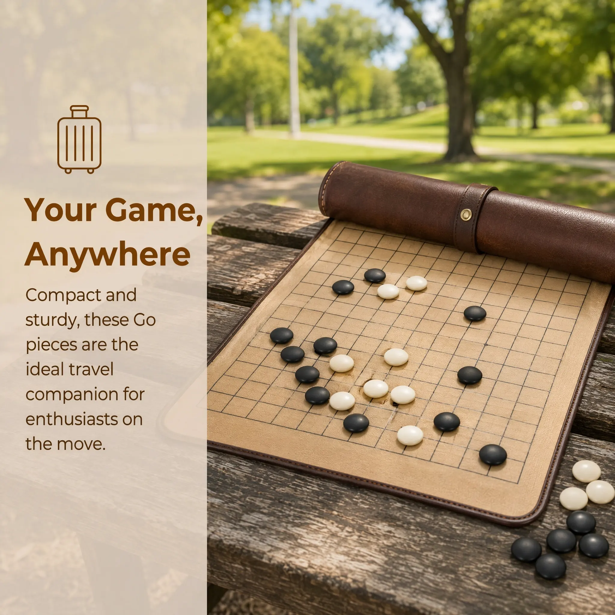 2 Bags Ceramic Go Chess Pieces Compact Flat Chess Stones Smooth Finish Safe for Board Game Accessories Learning Tool