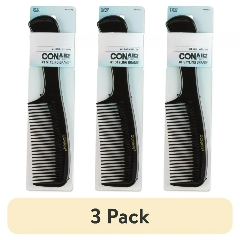 

(3 шт.) Универсальная расческа Conair Detangle & Style, черная