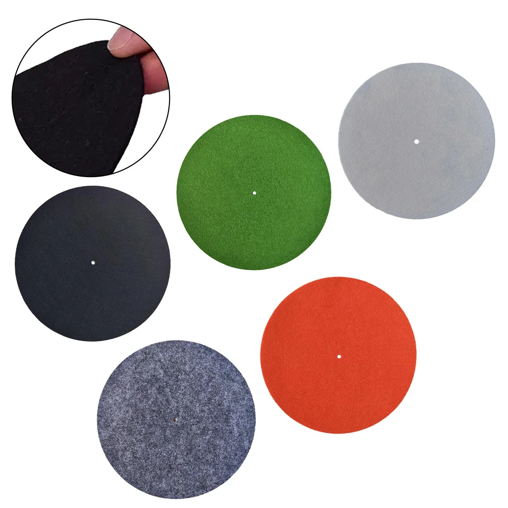 Felt Record Pad For Phonograph Vinyl CD Non-slip Digital Printed Solid Portable Turntables Pad Audio & Video