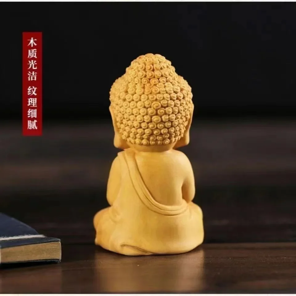 Taihang Ya cypress wood carving handicrafts Q version small such as carving car ornaments, craft gifts, cultural play