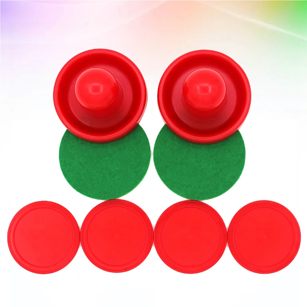 8pcs 96mm Air Hockey Pushers Pucks Replacement for Game Tables Goalies Header Kit Air Hockey Equipment Accessories (Red)