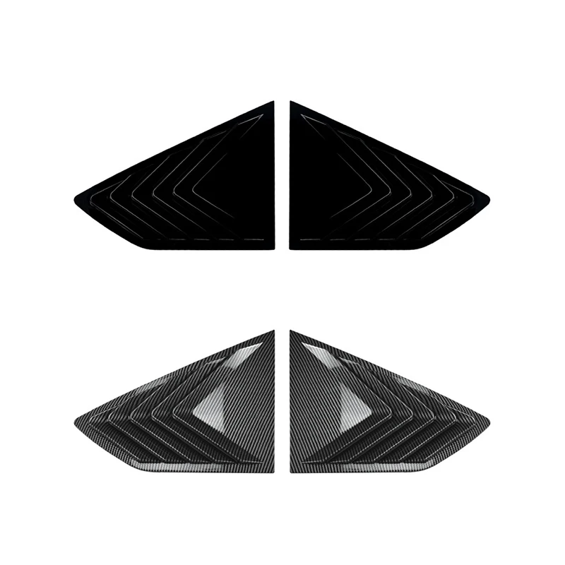 Auto Achterruit Lamellen voor BMW X6 G06 2019 + Driehoekige Kwart Sluiter Exterieur Trim Cover Auto Body Kits Auto accessoires
