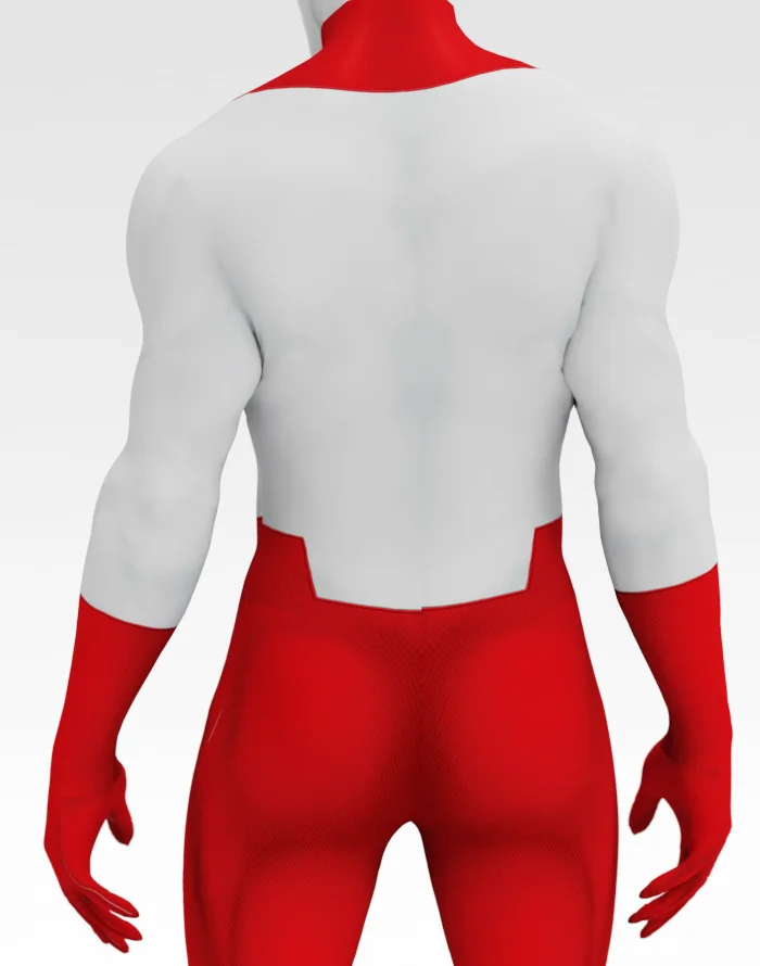 Halloween Omni-Man Spandex Cosplay Kostuum Volwassenen Superheld Zentai Bodysuit Halloween Kostuum