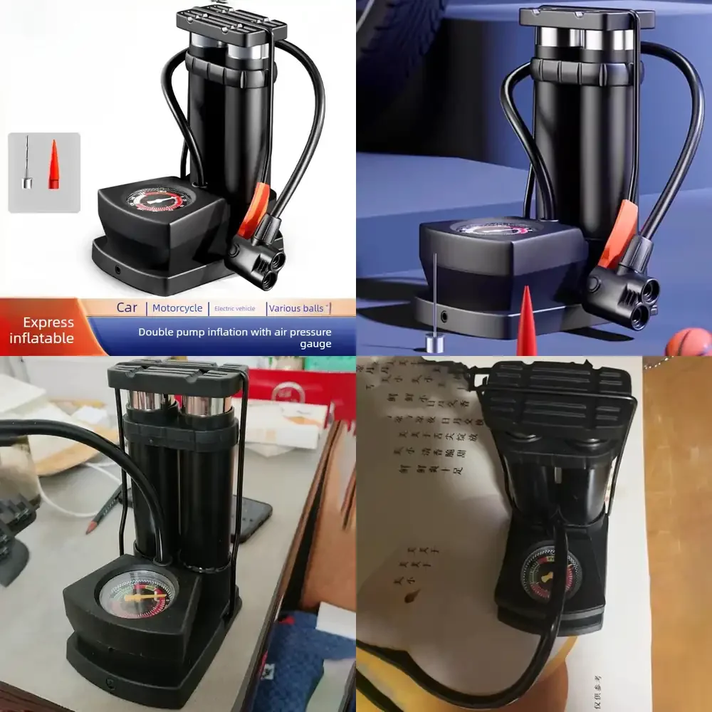 

WAP02 for Portable Bicycle Pump High Pressure Foot Pedal Air Pump Multifunctional Mini Bike Pump for Road Mountain Bike