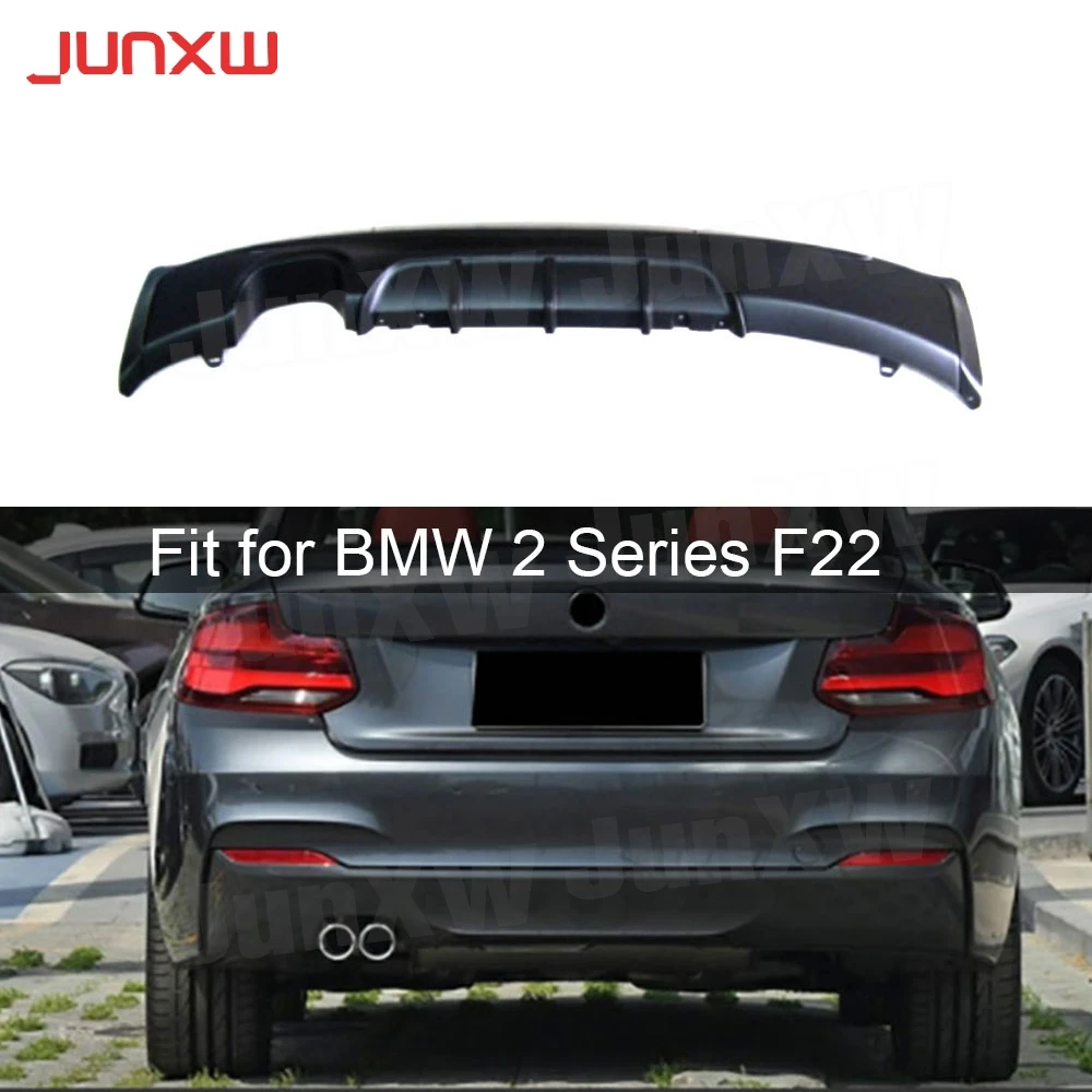 

ABS Car Diffuser Rear Lip Bumper Protector for BMW 2 Series F22 M Sport 2014-2017 OO- Rear Bumper Lip Splitters Body Kits