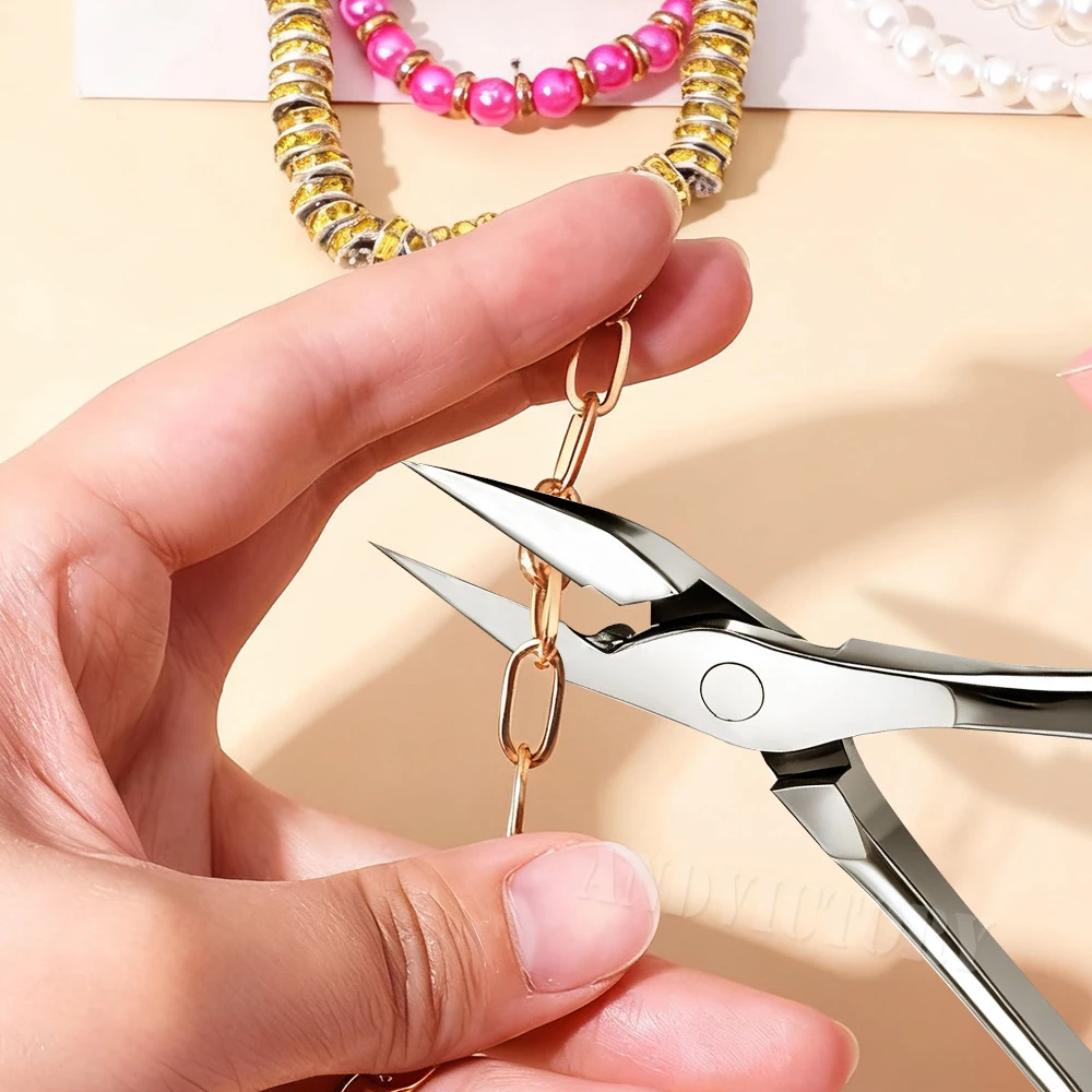 1 個ラインストーンリムーバーニッパーステンレス鋼爪切りネイルアートはさみ陥入厚い爪切りマニキュアツール