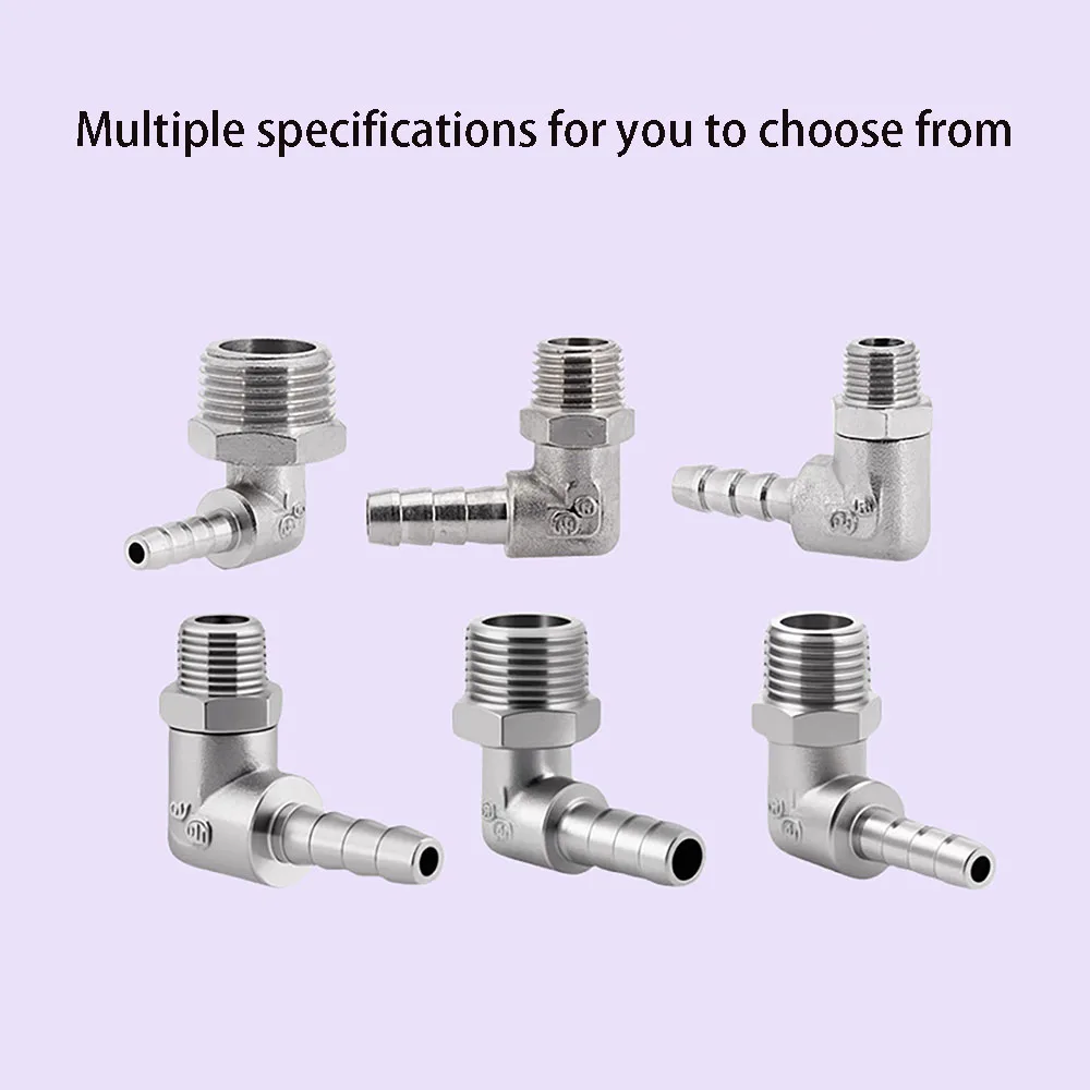 Hose Hook Outer Diameter 6-12mm 90 Degree External Thread 1/8 