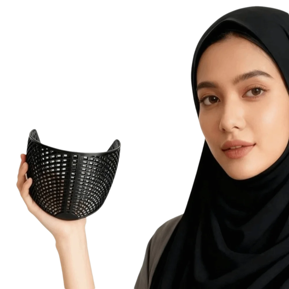 

Portable Headband for Fixing Headscarf Toothed Anti-slip Widened Nylon Headscarf Holder Windproof Design Multifunctional