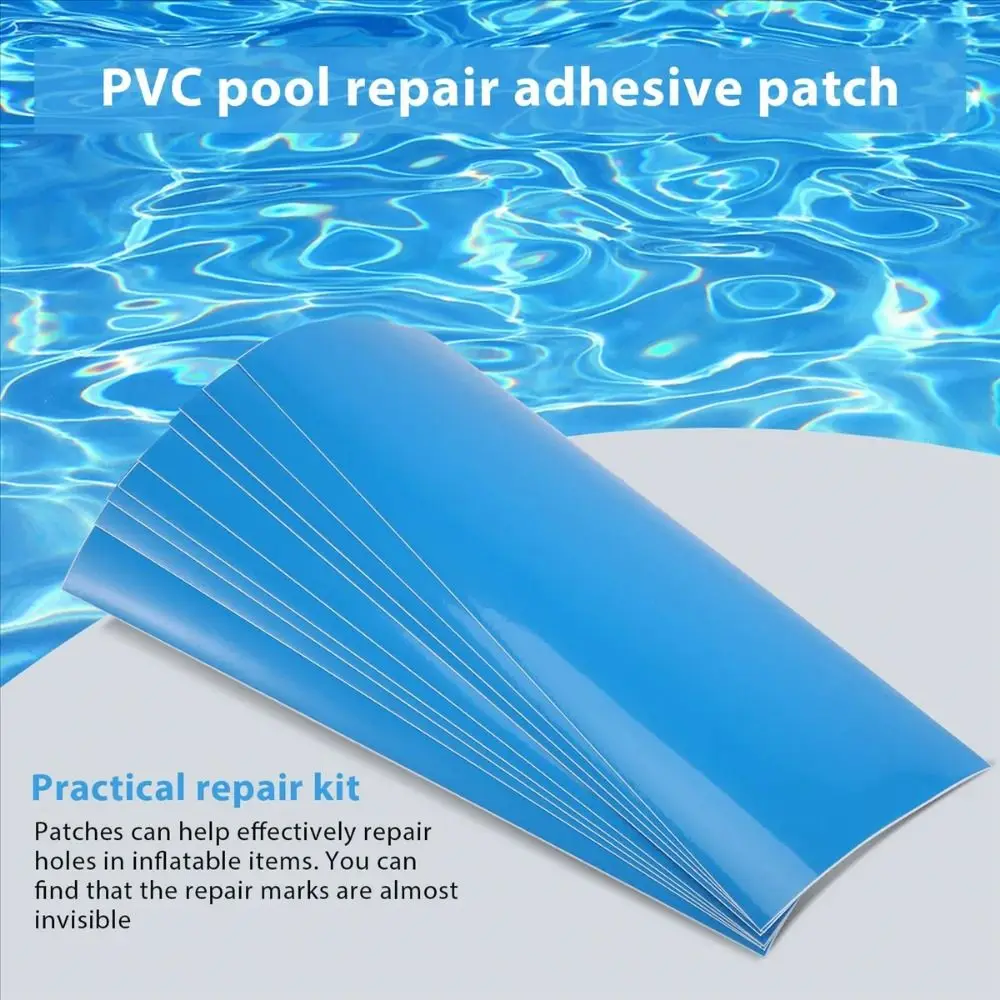 10Pcs Underwater Repair Pool Repair Patches Self-Adhesive For Swimming Pool Pool Repair Kit PVC Multifunctional Patch Glue