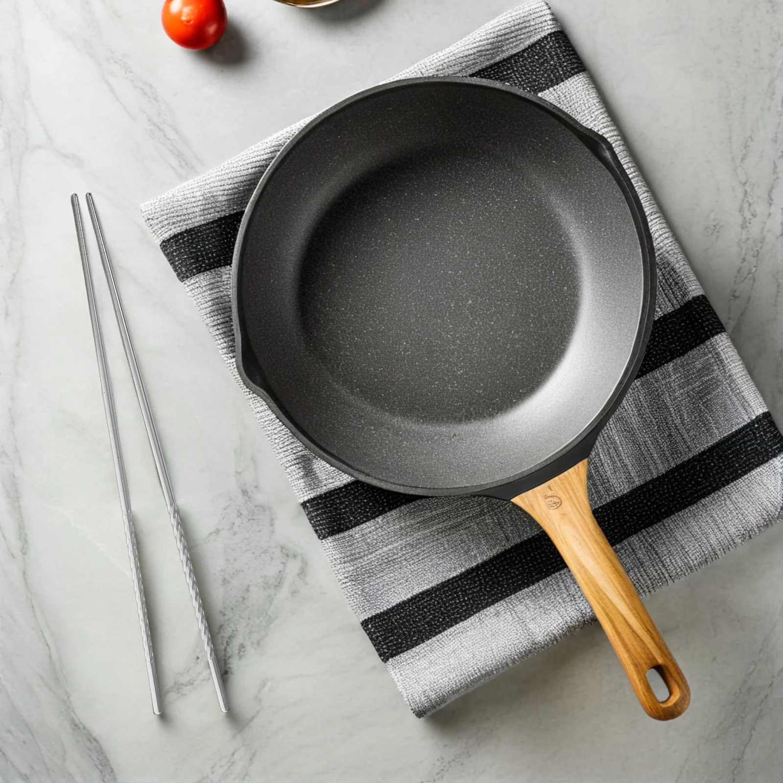 

6 Pairs Fry The Noodles and Chopsticks with Metal Tips Anti-scald Stainless Steel Reusable Cooking