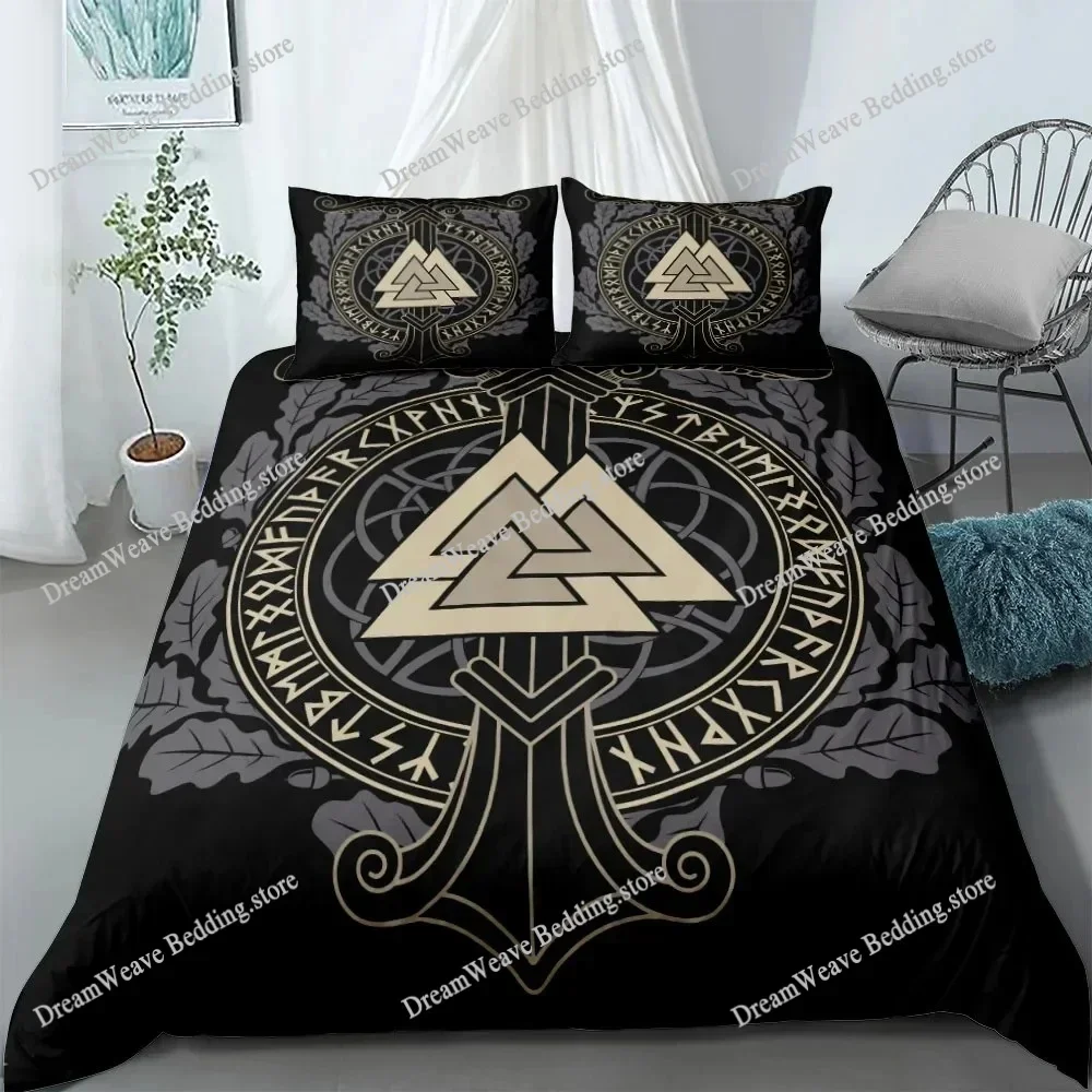 

Vigvisir Viking Art Constellation Bedding Set EU Single Double King US Twin Full Queen King Ethnic Bed Linen Set Luxury Gift9639