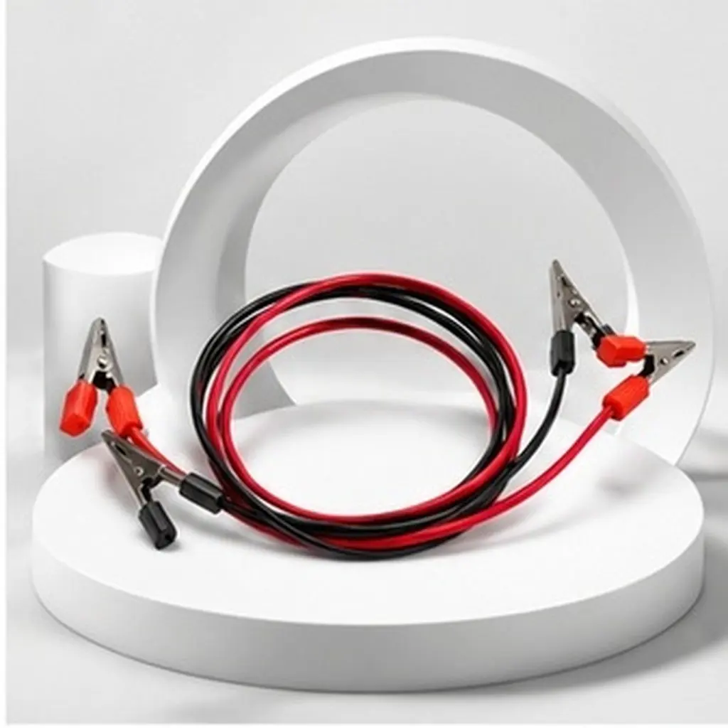 2Pcs Alligator Clip Test Leads High Conductivity Dual Ended Test Wire for Electrical Circuit Testing Physics Teaching Connection