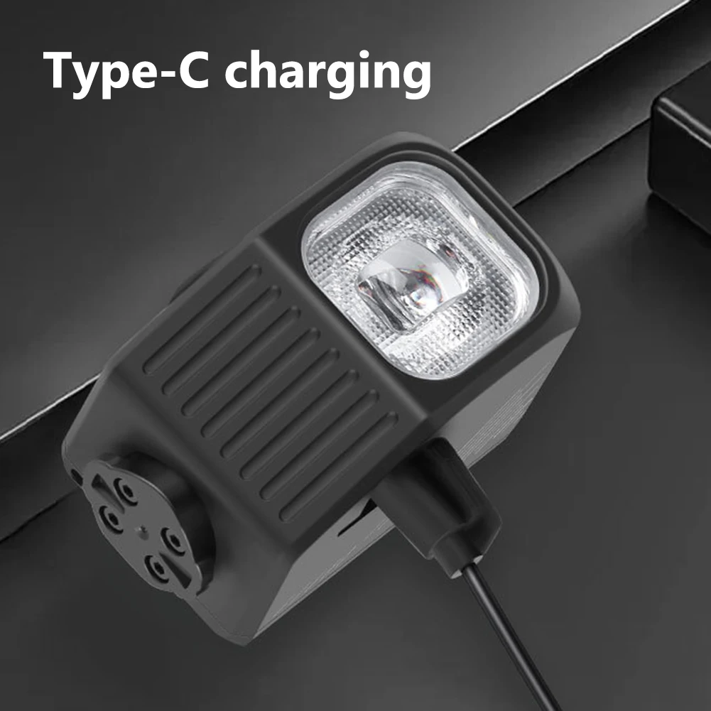 

LED Bicycle Hanging Light Remote Control Cycling Flashlight Type-C USB Rechargeable High Brightness Bike Light for Night Riding