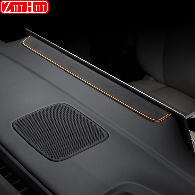 For Lixiang Li L6 L7 L8 L9 Car Styling Behind Screen Decorative Stickers Suede Dashboard Sticker Auto Modified Accessories