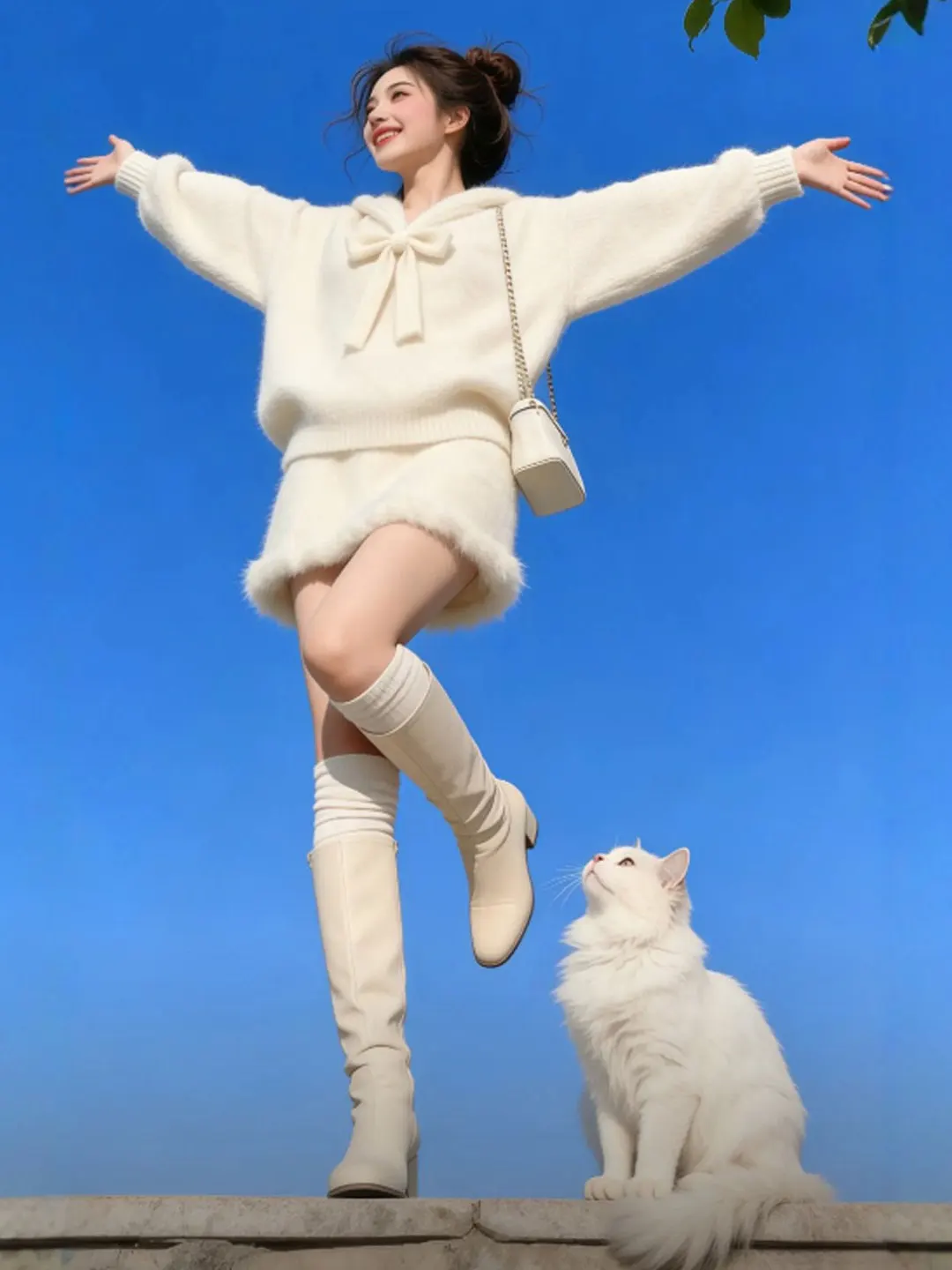 

Весенний вязаный комплект из свитера и юбки: модный, удобный, дышащий двухсоставный наряд для женщин с короткой юбкой на высокой талии