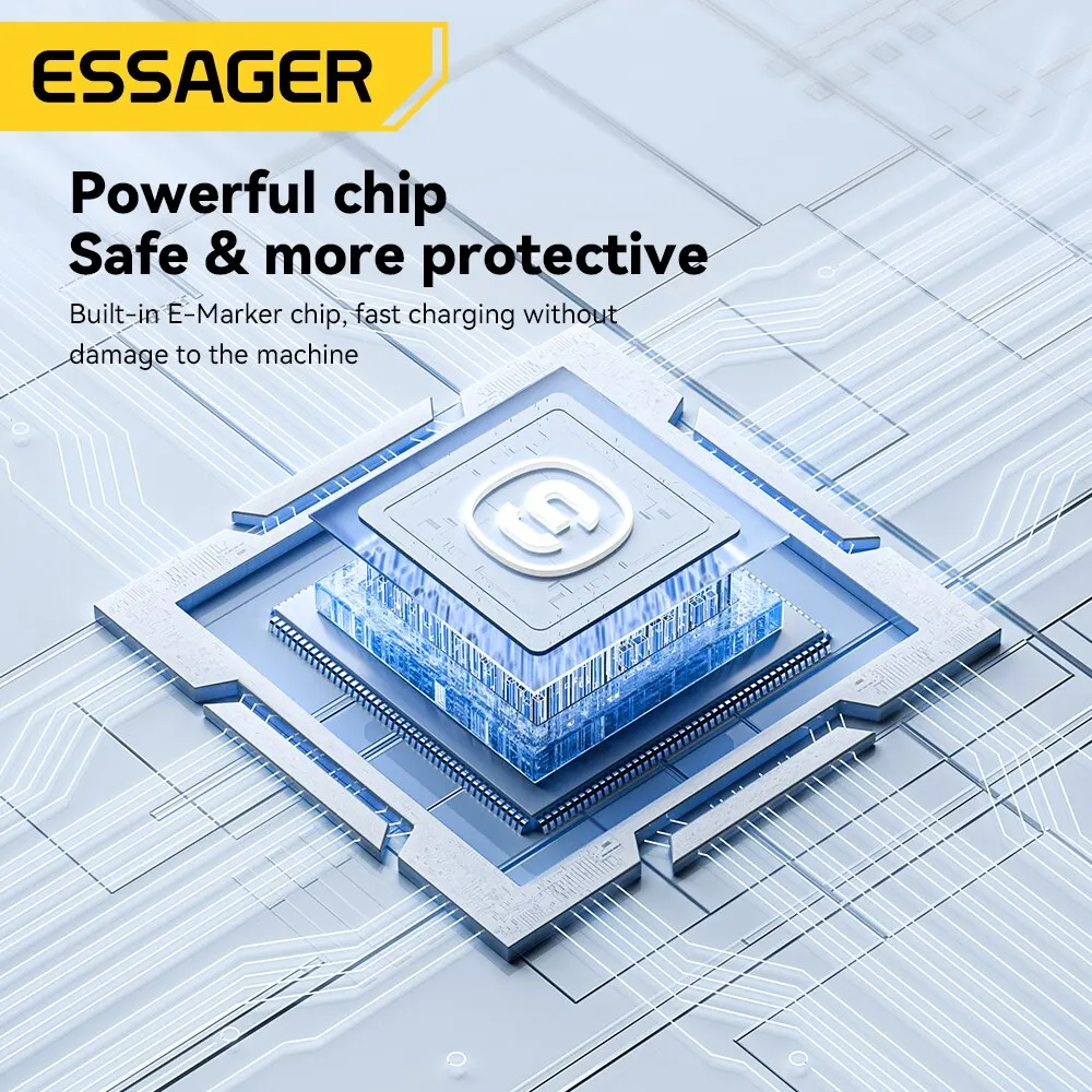 Essager GaN USB C타입 충전기, PD 고속 충전, QC 3.0, 아이폰 14, 13, 12, 11 프로 맥스, 미니, 아이패드 충전, 20W