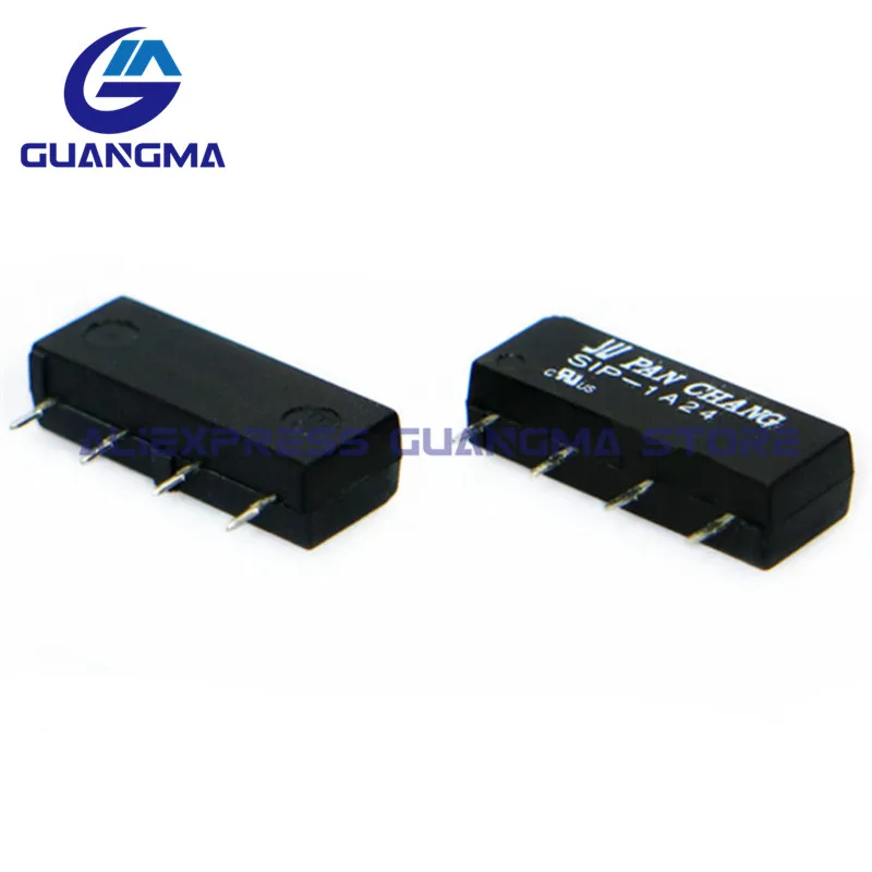 Imagem -04 - Sip 1a12 100 Novo Módulo de Interruptor Relé Reed Original Sip1a05 Sip-1a24 4pin Reed Relé Ss1a24 5v 12v 24vdc 50 Peças