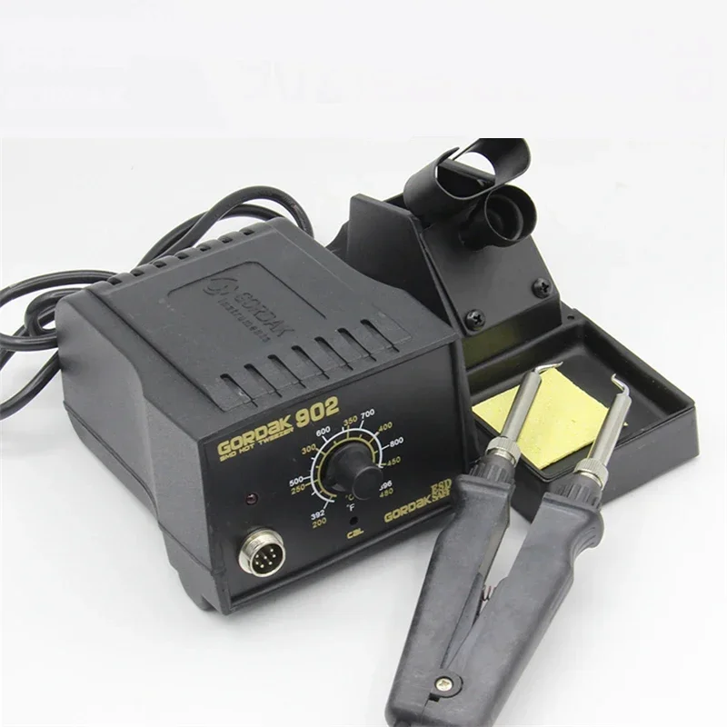 GORDAK 902 ESD SMD لحام الملقط إصلاح محطة إعادة العمل كماشة التدفئة الكهربائية درجة حرارة ثابتة التدفئة الملقط 220 فولت