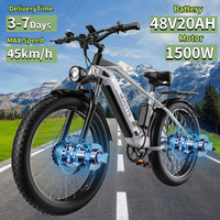 DUOTTS F26 Electric Bike 1500W Dual Motor 48V20AH Lithium Battery City  Trip Hydraulic Brake E-Bicycle 26*4.0 in Fat Tire Ebike