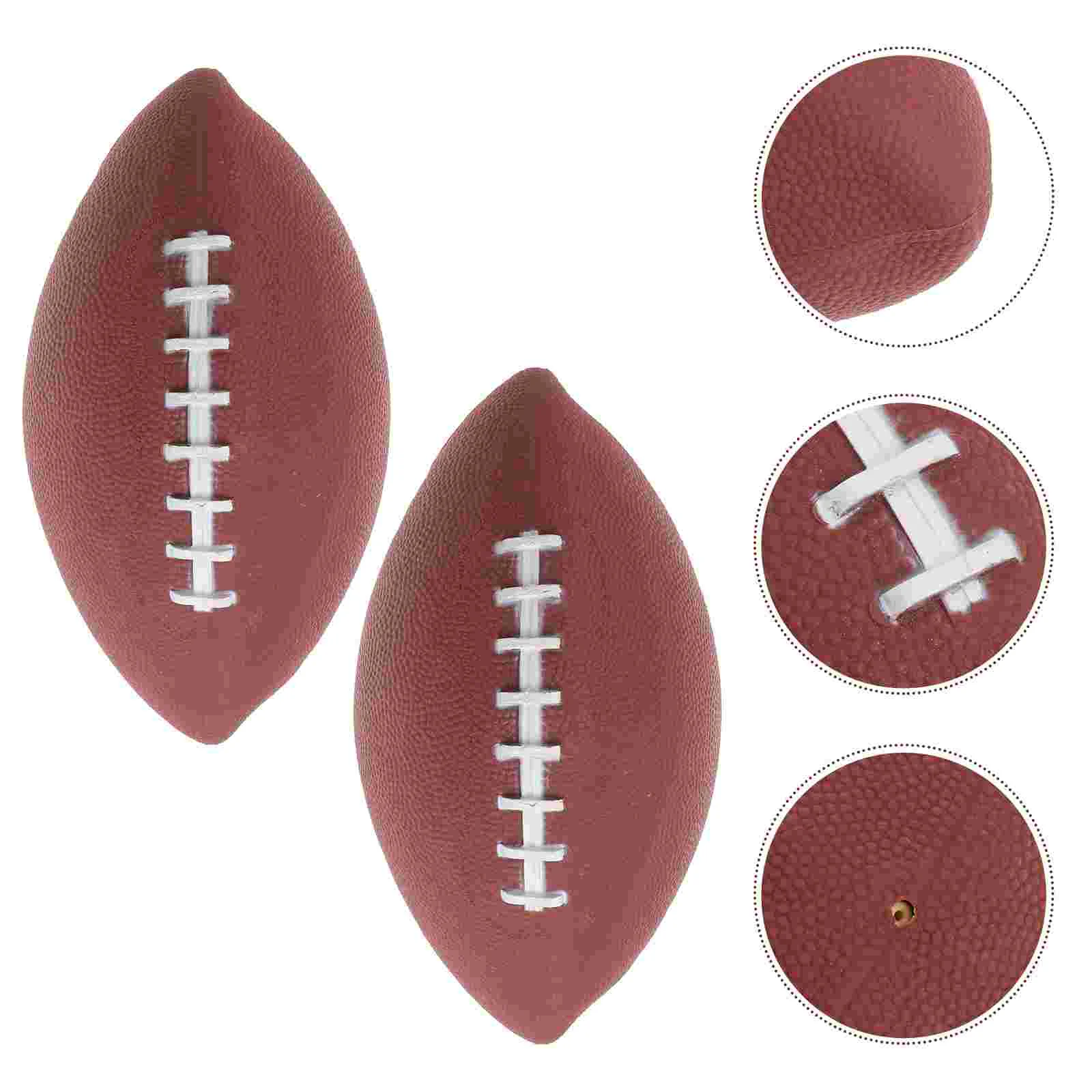 

2 Pcs Inflatable Football Rugby Toy Kids Training PVC Children’s Toys Childrens