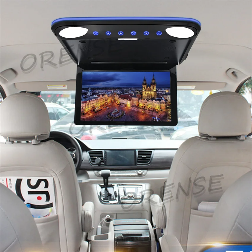 11.6 / 12.1 Inch Car Monitor 1080P Video HD IPS Wide Screen Ultra-thin Mounted Car Roof Player Multi-Language Built HDMI IN