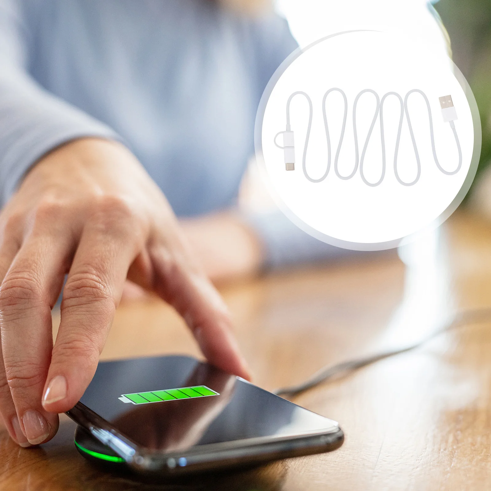 

USB Type-C Micro USB Dual Use Data Cable Stable Signal Amplifier Chip Fast Charging Data Sync Cord for Daily Use