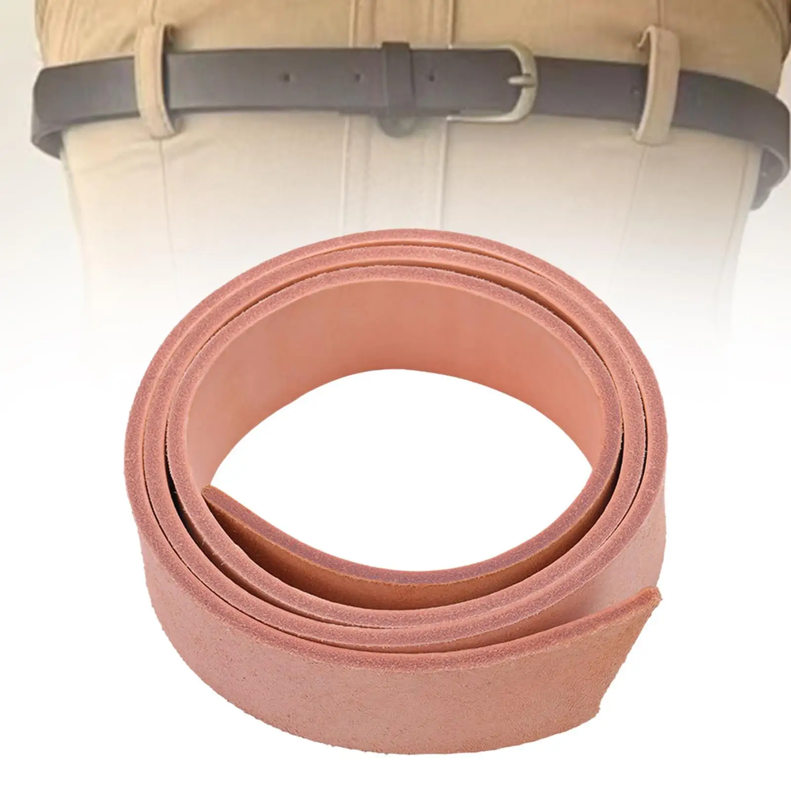 

PU Leather Strap 47inch Long Single Sided Flat Leather Straps for DIY Craft Garment Embellishment Workshop Bag Strap Accessories
