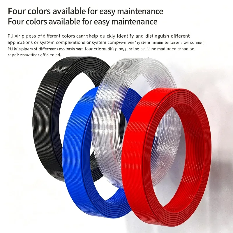 10M Air Component Hose Polyurethane Tubing Tube 4mm 6mm 8mm 10mm 12mm Pipe Line Hose Pneumatic Tube for Compressor