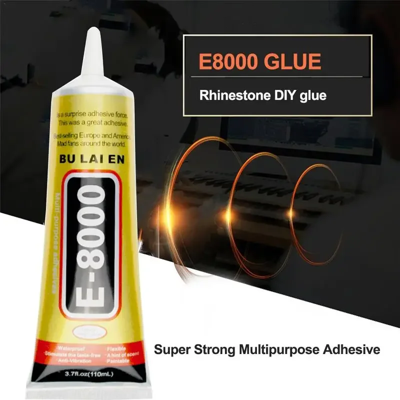 E8000 Glue Clear Jewelry Metal Glue Clear E-8000 Glues Paste Liquid Fusion Fabric Glue for Phone Repair Glass Jewelry Craft