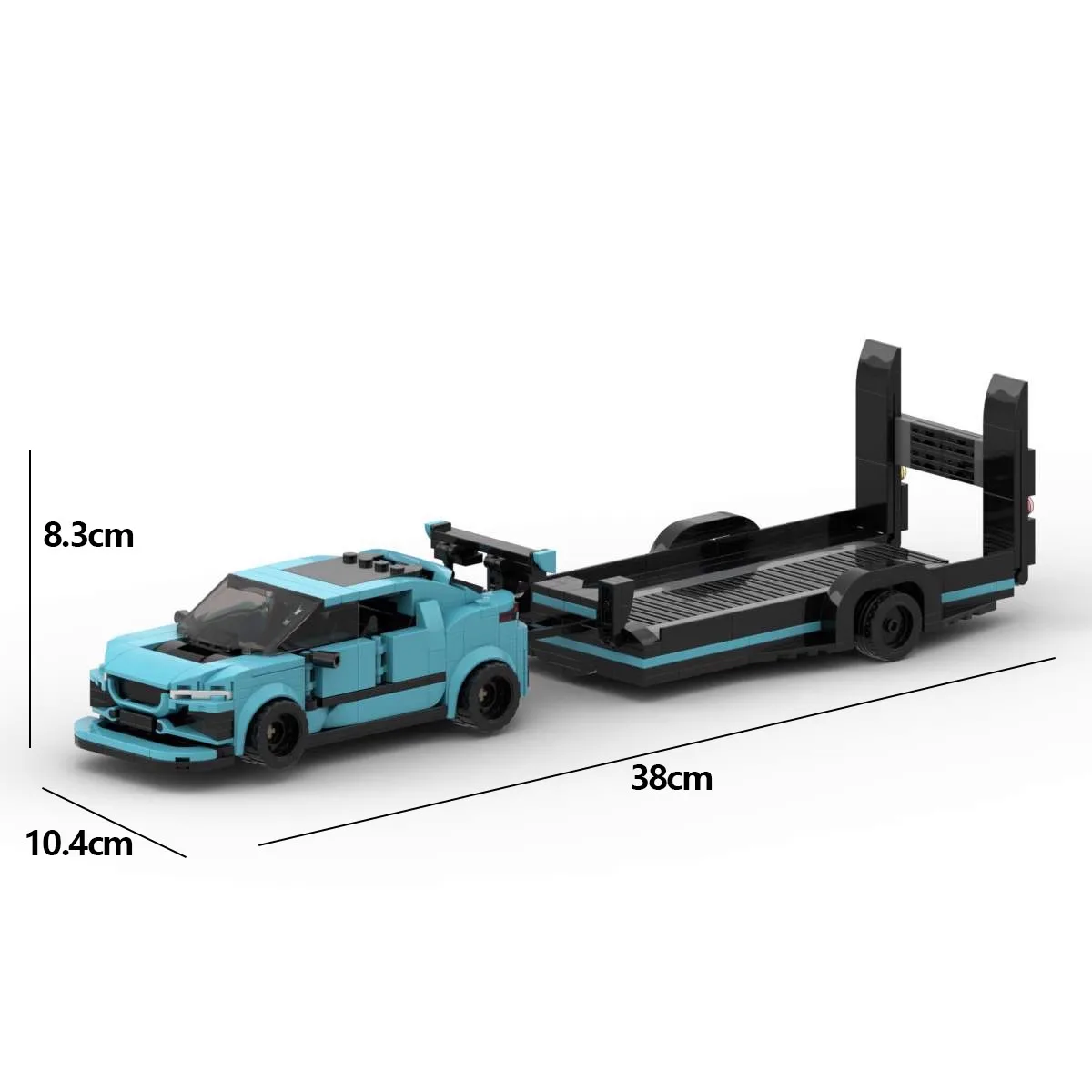 MOC Technical Car SUV Jaguared iPace and Trailer Vehicles Speed Champions Truck Fit 76898 Sets Building Blocks Kid Toys Boy Gift