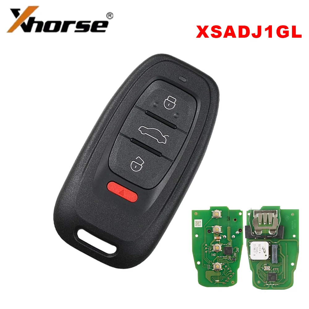 Xhorse XSADJ1GL 754J Smart Key For Audi A6L Q5 A4L A8L 2013-2019 BCM2 Keyless Go 315MHz 433MHz 868MHz All In One Remote Car Key