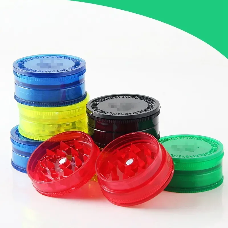 3-layer Smoking Accessories Mini Magnet Cigarette Grinder Plastic Grinder Herb Grinder Color Random