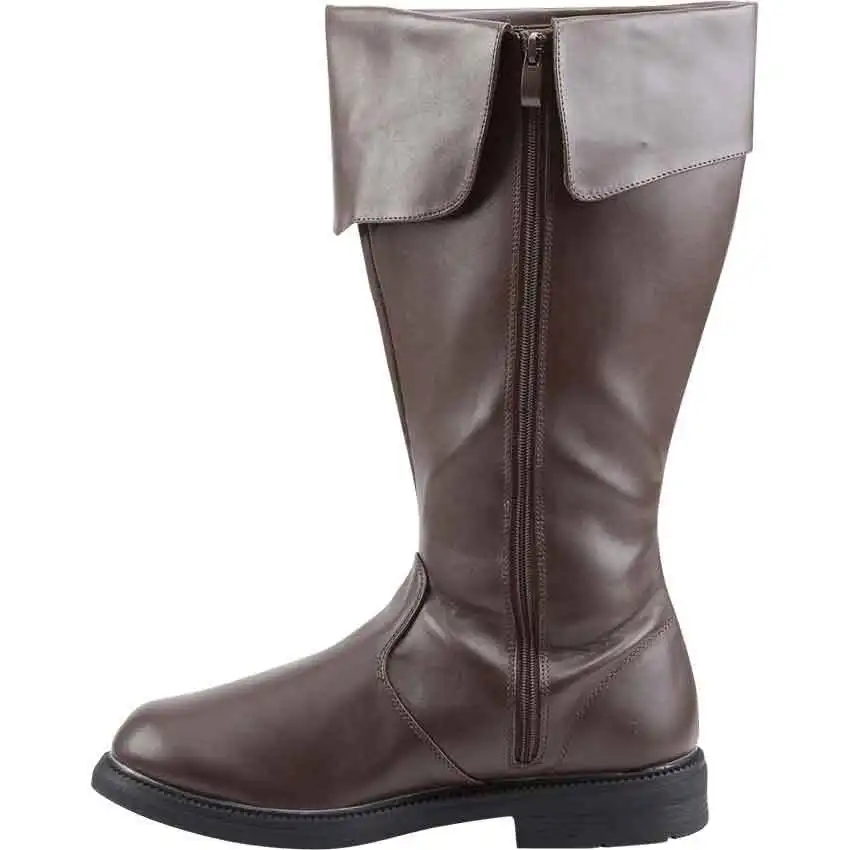 Męskie buty w stylu retro, średniowiecznym, wikingowskim, renesansowym, oficerskie, z bocznym zamkiem, duże rozmiary, na Halloween, imprezę cosplay, buty rycerskie, 2025