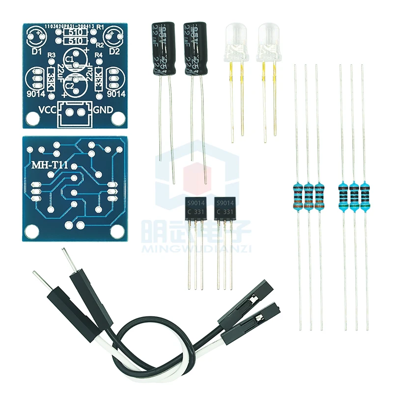 (Parts) Simple Flash Circuit To Make 5MM LED Lamp Bead Flashing Diy Kit Flash Circuit Board Module