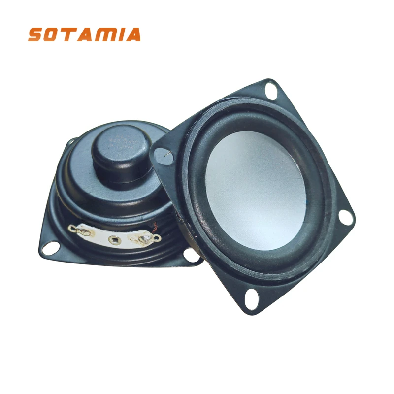 SOTAMIA 2Pcs Mini Audio Sound Speakers Driver 4 Ohm 5W 52MM Loudspeaker DIY Music Portable Bluetooth Speaker For Home Theater