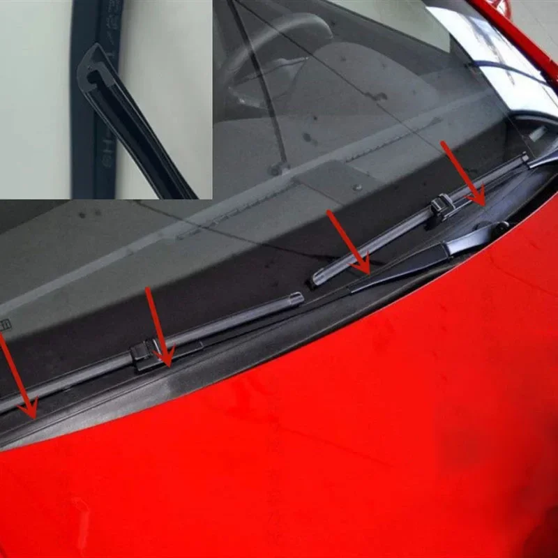 1.6m Car Wiper Front Windshield Panel Moulding Seal Strip for Honda Audi Benz Buick VW Skoda Mazda Ford Toyota BMW E46 E39 M5 X6