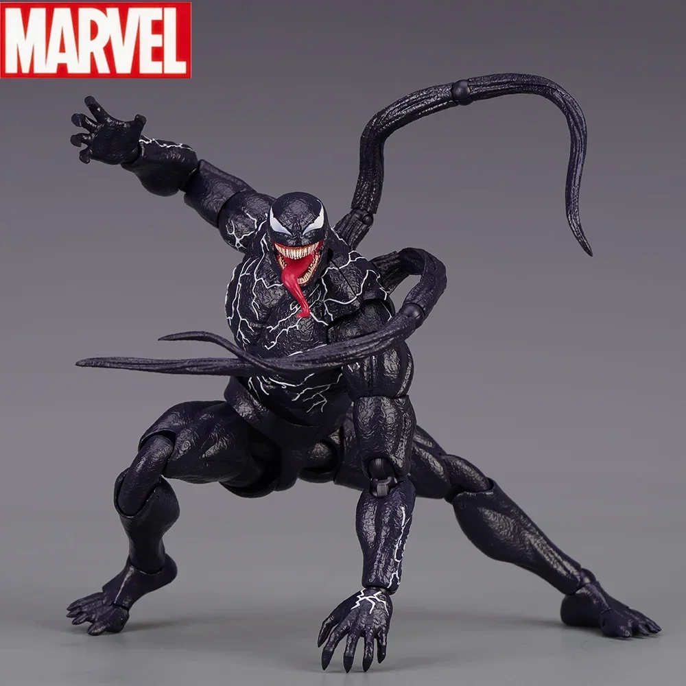 Anime 20cm Shf Venom 2 Symbiont Marvel Universe Amazing Spider-Man Venom Movable Movies Action Figures Model Doll Toy Gift