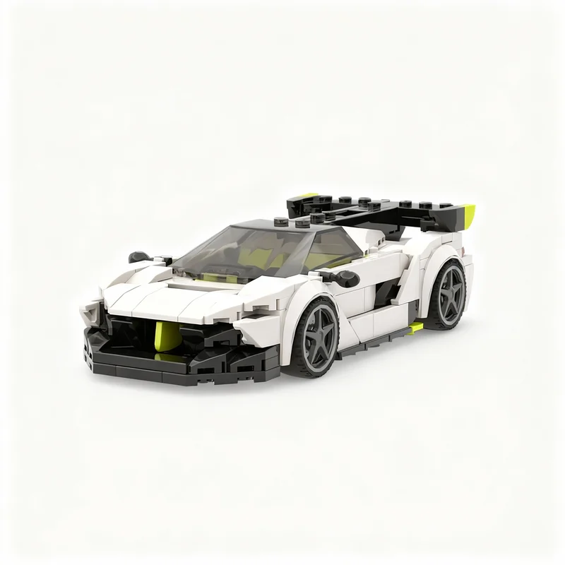 295 деталей MOC Koenigsegg Jesko City Champions: Конструктор, развивающая игрушка, подарок на Рождество, творческая идея, образовательный набор