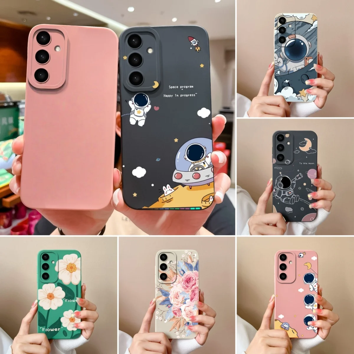 Etui do Samsung S24 Plus Ultra Painted Soft Liquid Silicone Camera Protection Back Cover do Galaxy S 24 S24+ S24Ultra Coque