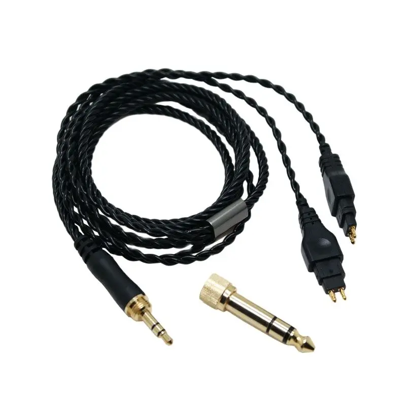 New Upgrade Replacement Cable For Sennheiser HD414 HD650 HD600 HD580 HD565 HD545 HD535 HD525 HD265 HD25 Headphone Audio Cables