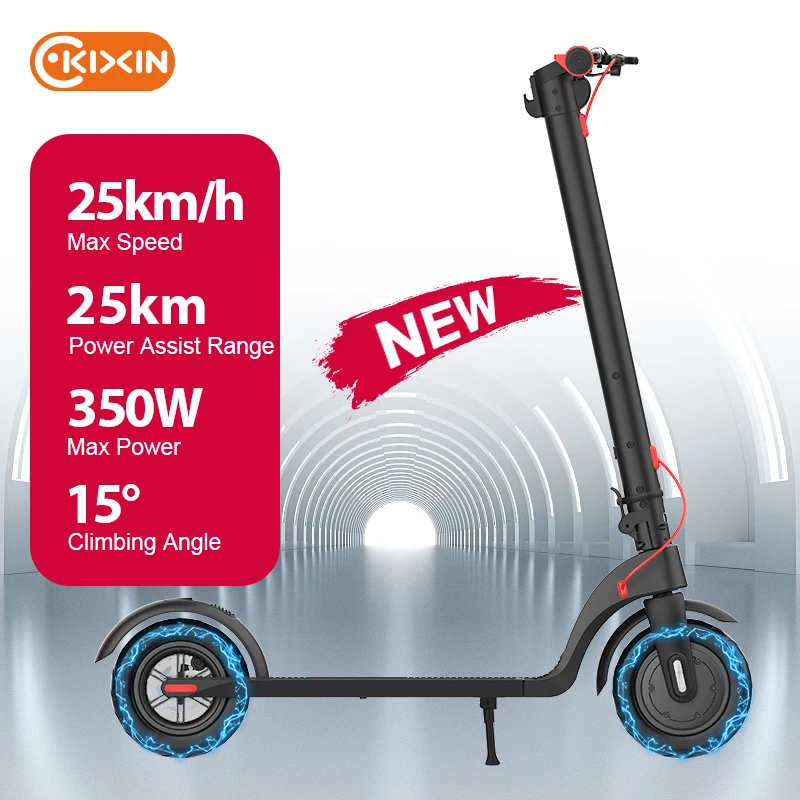 

2025 KIXIN Manufactur X7 Foldable Best Electric Scooter Smart Classic Electr Step E Scooter with Seat Optional for Adults