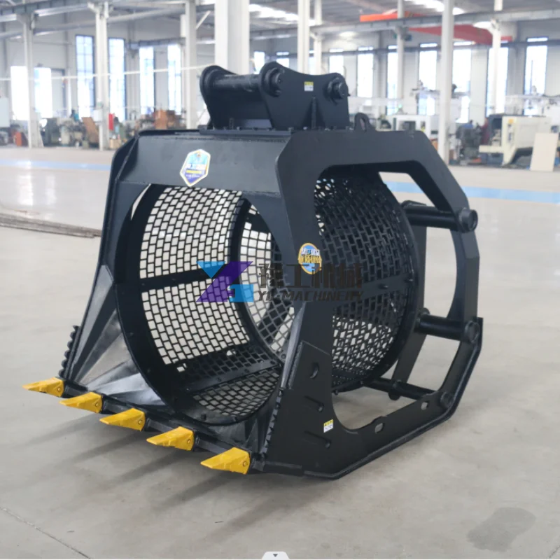 Excavator Attachments Rotary Screening Bucket for All Excavators Screen Bucket