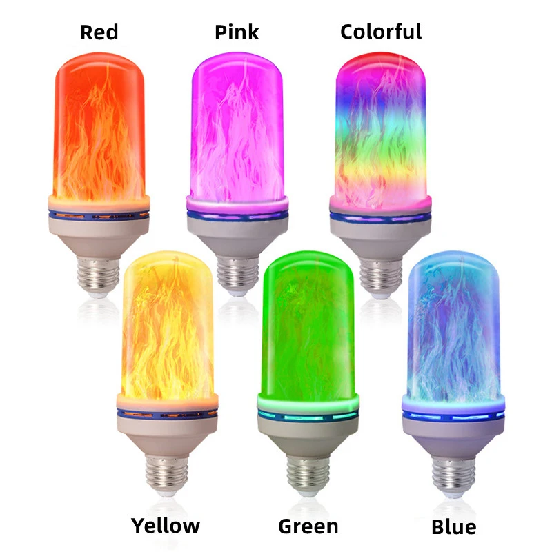 E27 Flame Lamp LED Fire Bulb E14 Flame Effect LED Light 3W 5W 7W Candle Light E26 Corn Bulb Dynamic Flickering Lighting 85-265V