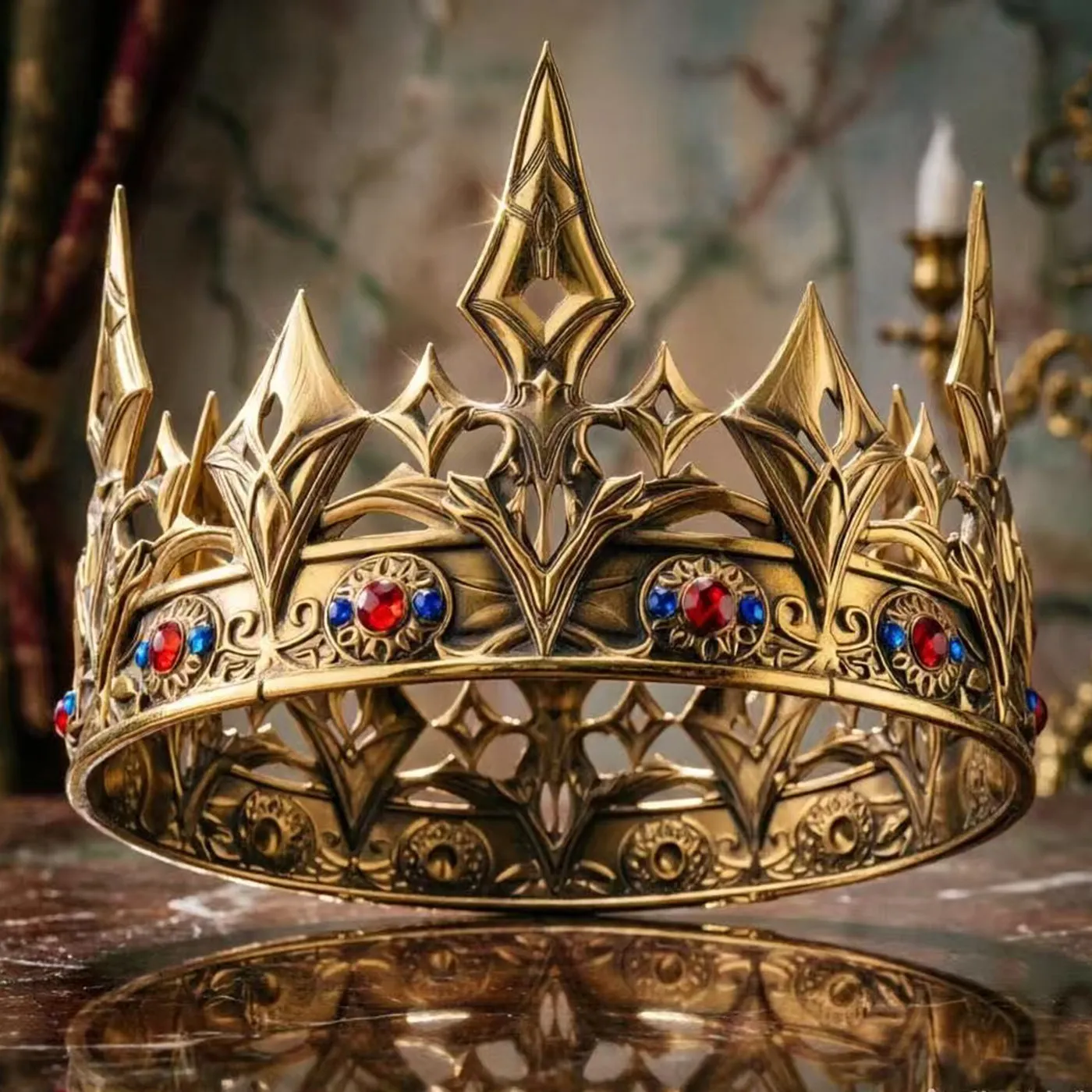 dark-erosion-king-crown-metal-alloy-cosplay-prop-fashionable-court-style-hair-accessory-for-men-and-women