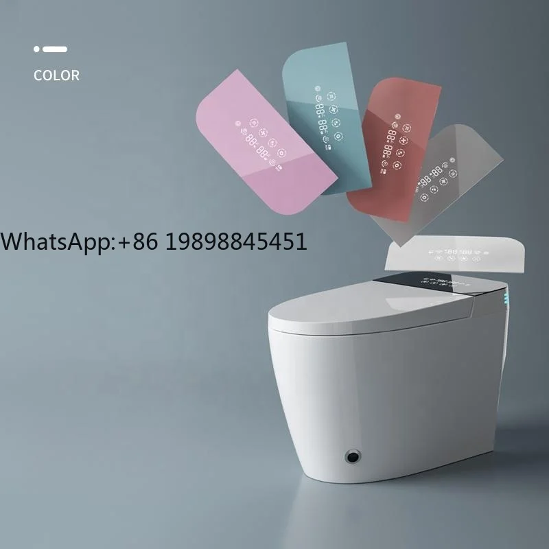 

Hot Sale Hotel Sanitary Ware One Piece Water Closet Electric Bidet Toilet Bowl Floor Mounted Bathroom Intelligent Smart Toilet