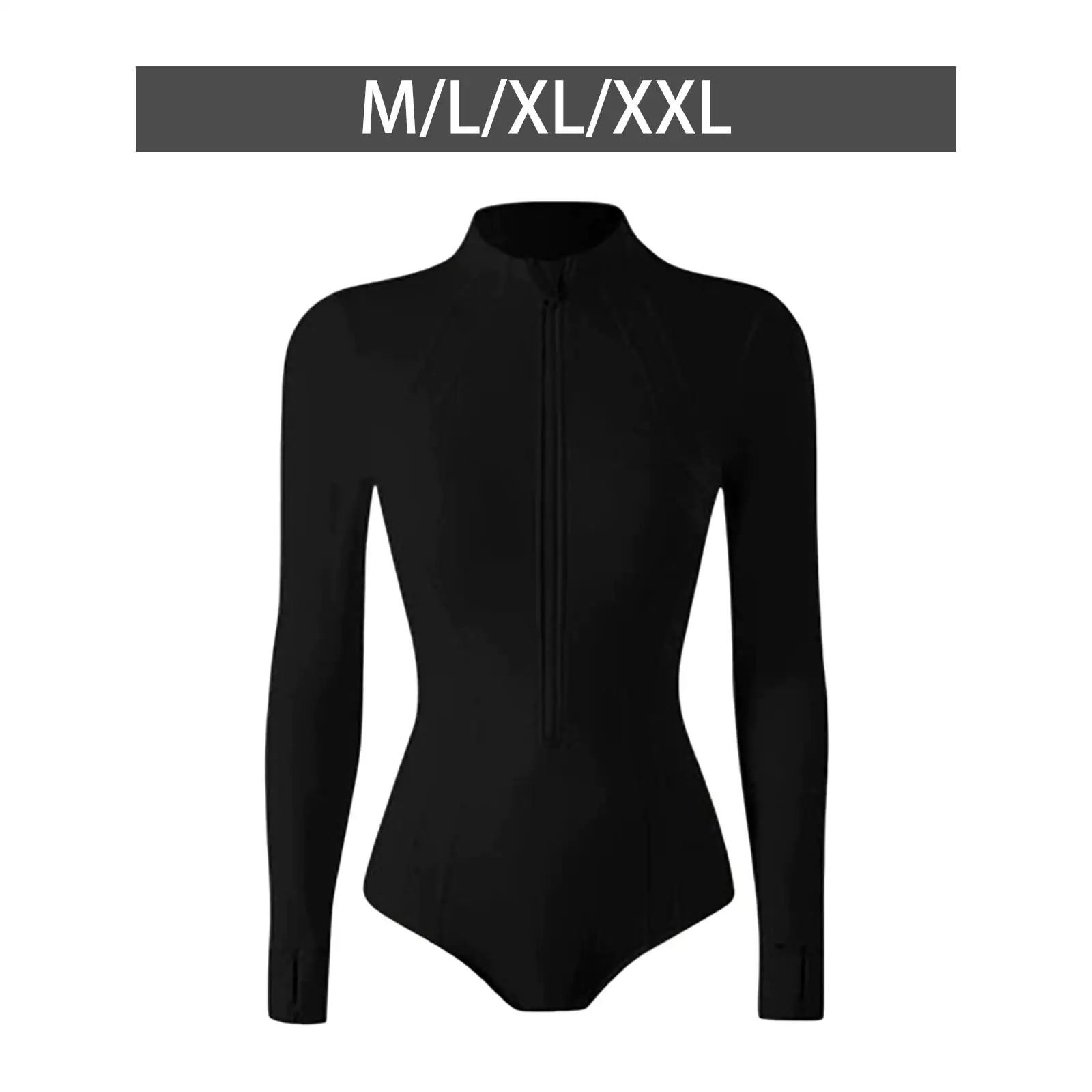 بدلة سباحة بأكمام طويلة للنساء تغطية كاملة بدلة ركوب الأمواج الناعمة للرياضات المائية والغوص والتمارين والسباحة