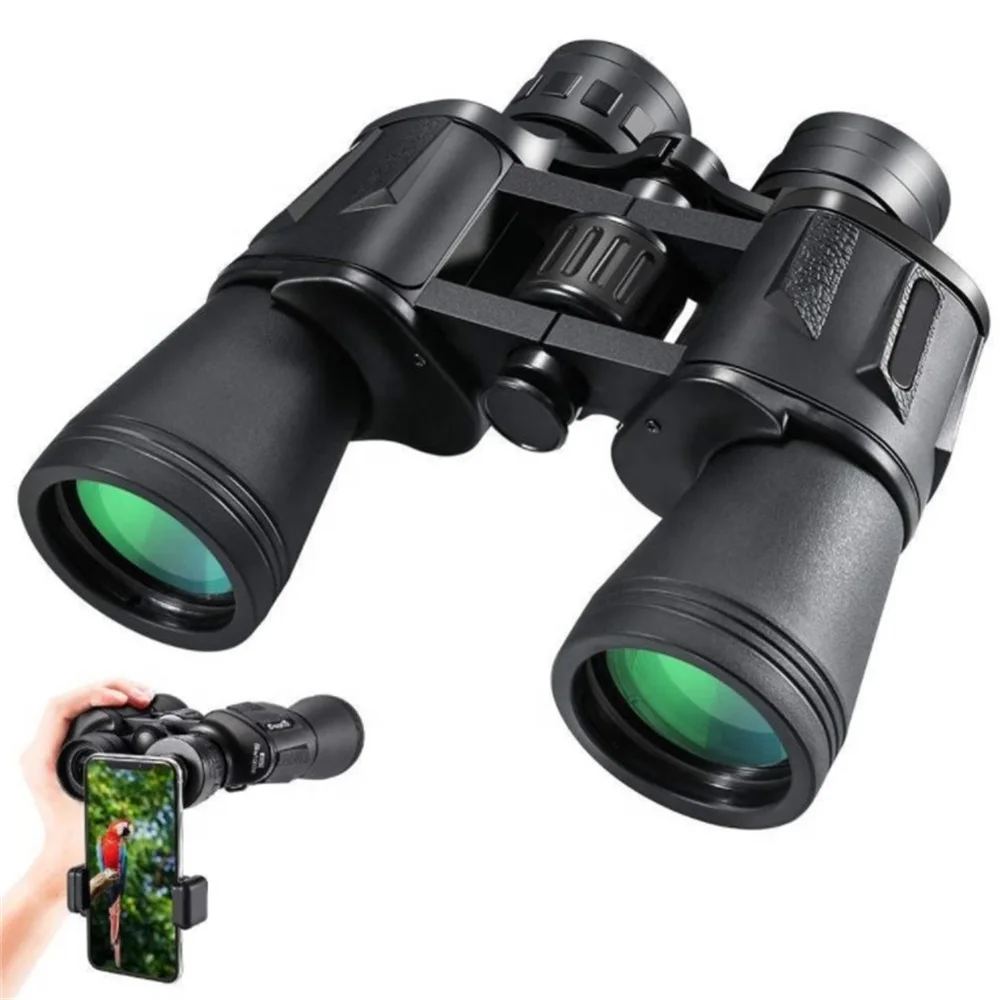 20X50 Portable Powerful Binoculars Telescope Long Range HD Professional Military Low Light Night Vision For Hunting Camping