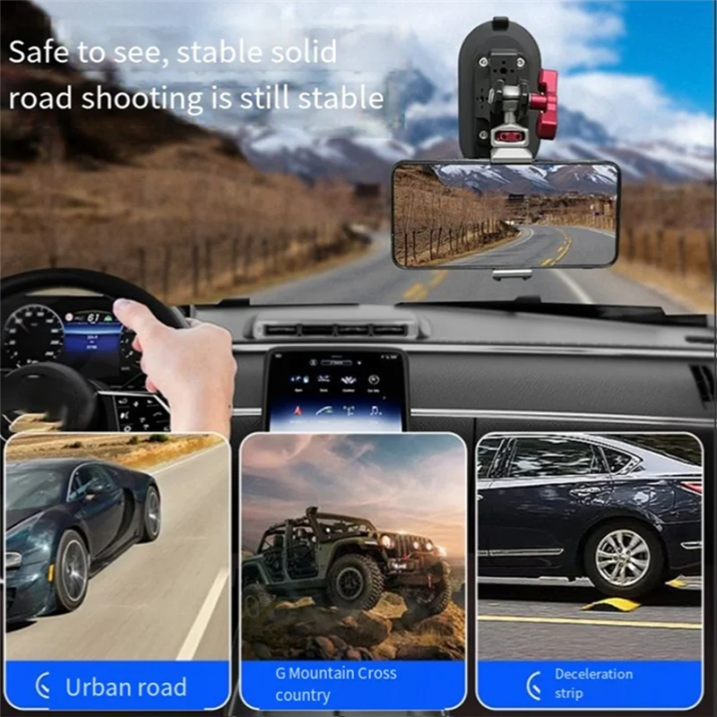 

Многофункциональная портативная автомобильная подставка для телефона на присоске, мобильная фиксированная подставка для камеры движения, автомобильная подставка на присоске, прочная, простая в использовании