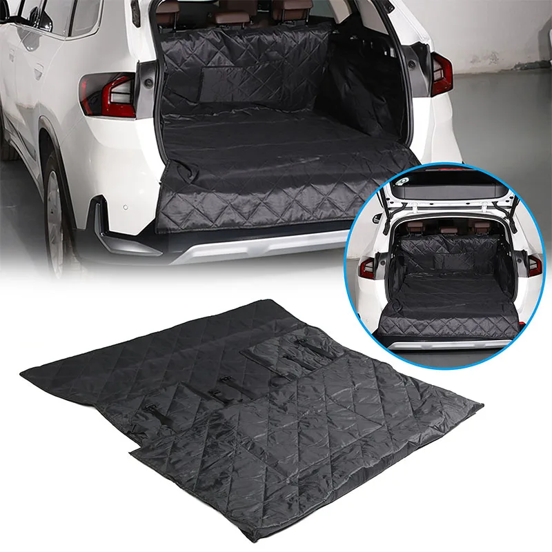 

For BMW X1 U11 2023-2024 PVC+Oxford cloth material trunk pet mat travel waterproof mat interior protection accessories