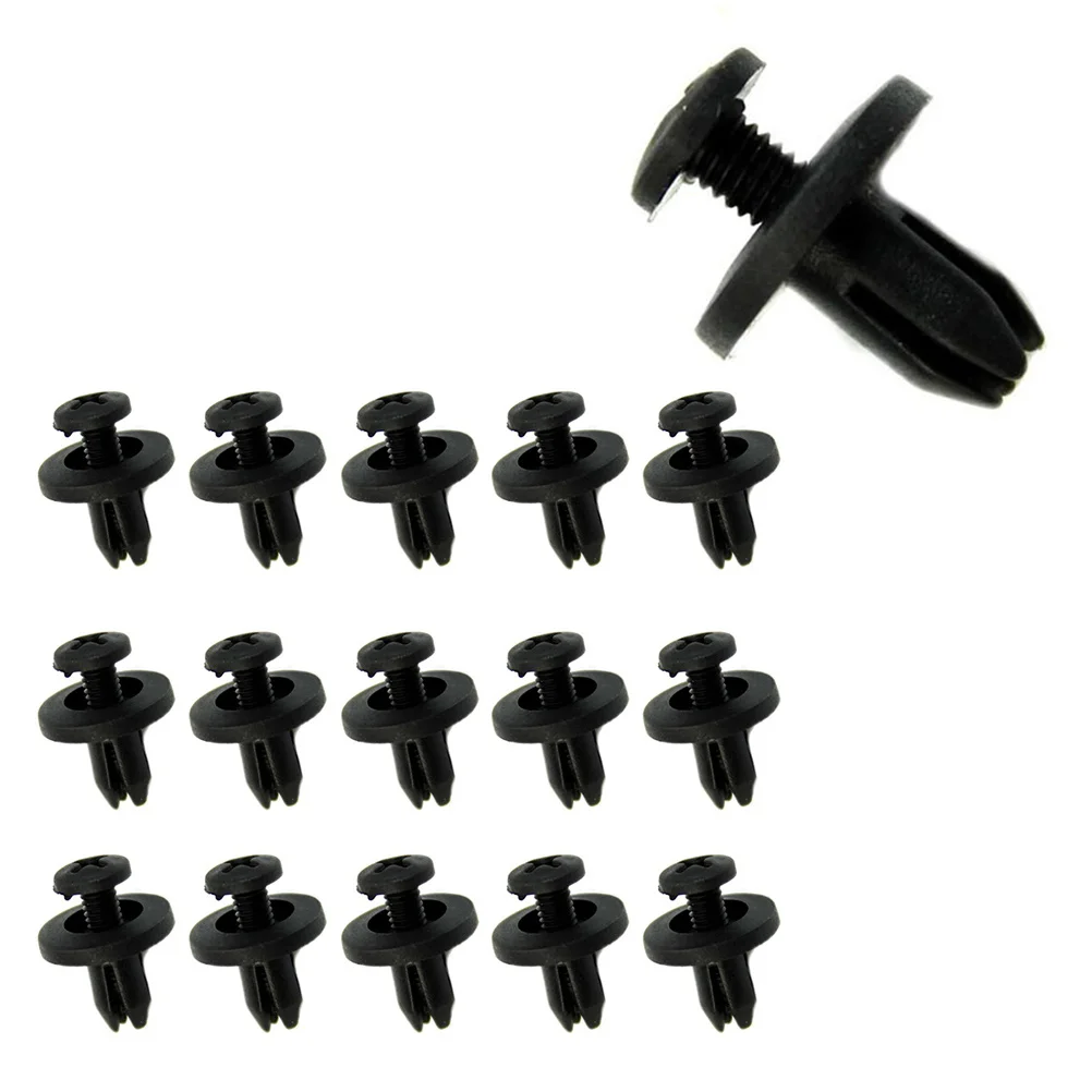 

50Pcs Car Push Retainer Clips Sturdy Trim Clip Door Panel Bumper Retainer for Body Mouldings Radiator Shield Fuel Tank Head